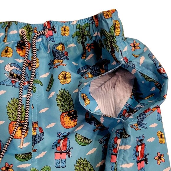 Boardies x Mulga Koala Pineapple Funky Colorful Men's Swim Trunks Pockets - Picture 8 of 15